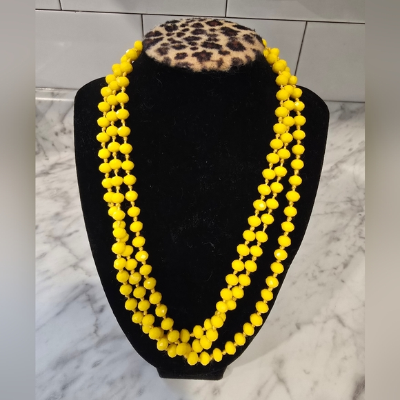 Willow May Yellow 60" Layering Bead Necklace - Picture 1 of 1